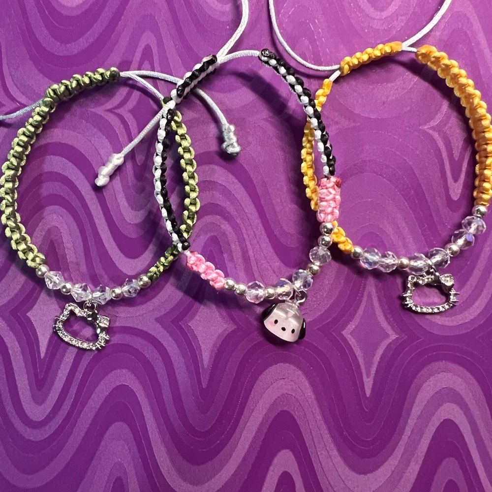 Sanrio Colorful Beaded Friendship Bracelets
